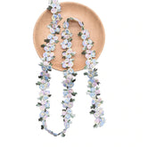 Bestickter Spitzenbesatz mit Rosen